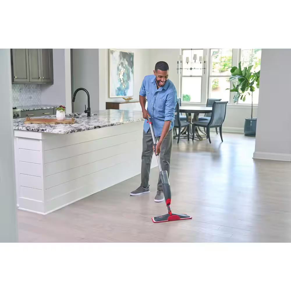 Reveal Floor Spray Mop 14 In. Flat Mop with Microfiber Mop Head
