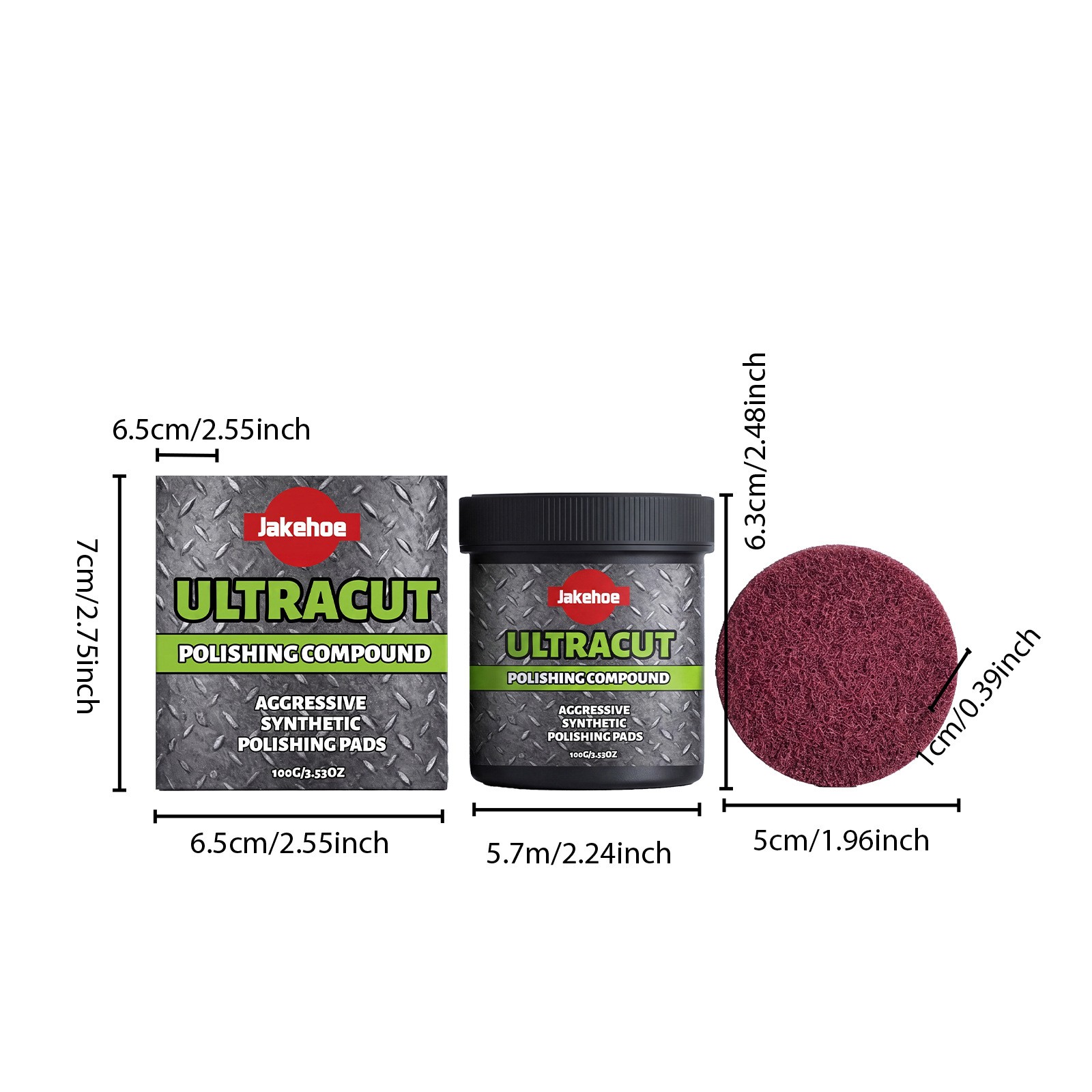 3x Ultracut Polishing Compound,Surface Restoration Polish With Pad 100G~US STOCK