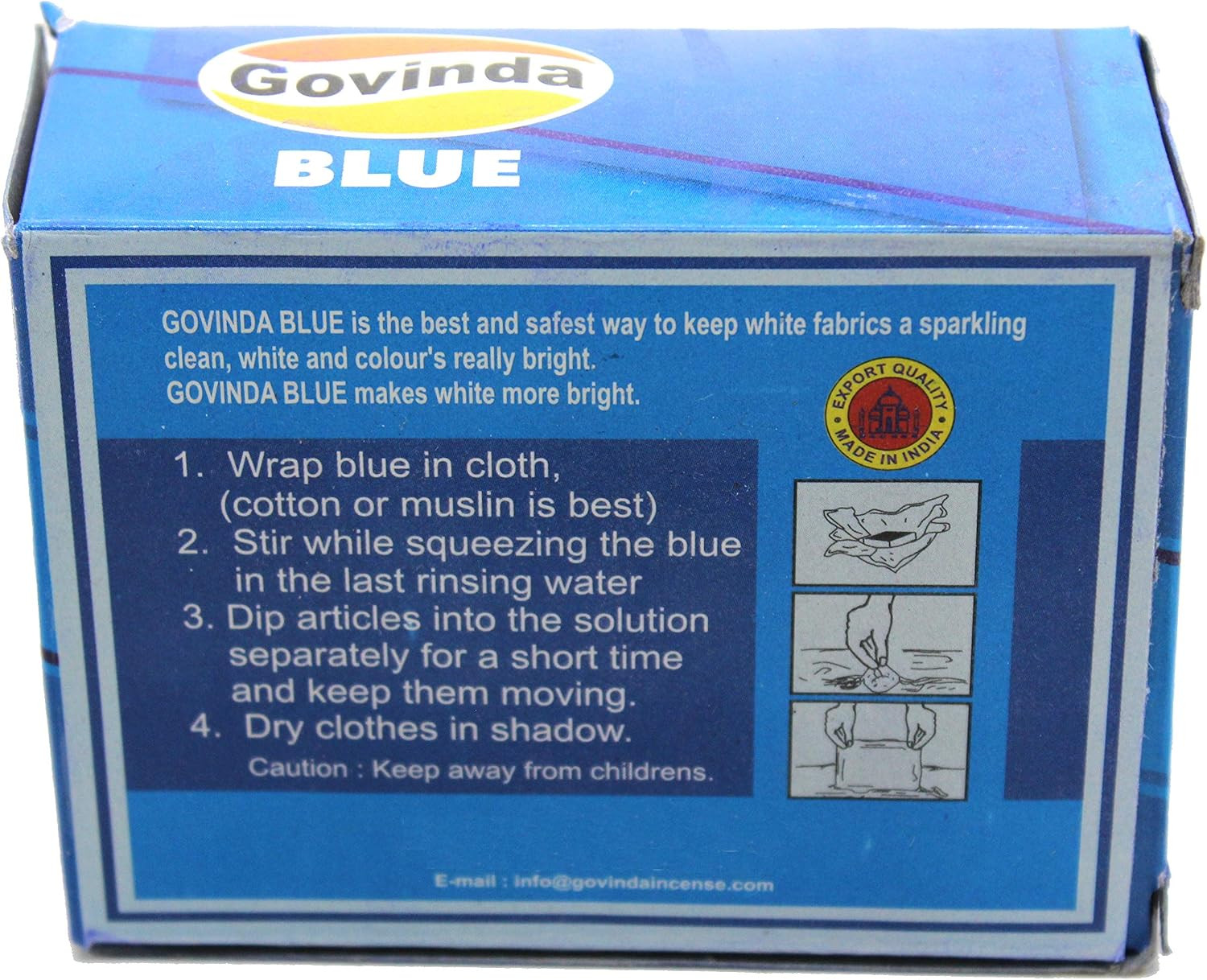 Govinda Anil Blue Squares Box of 48 Pieces
