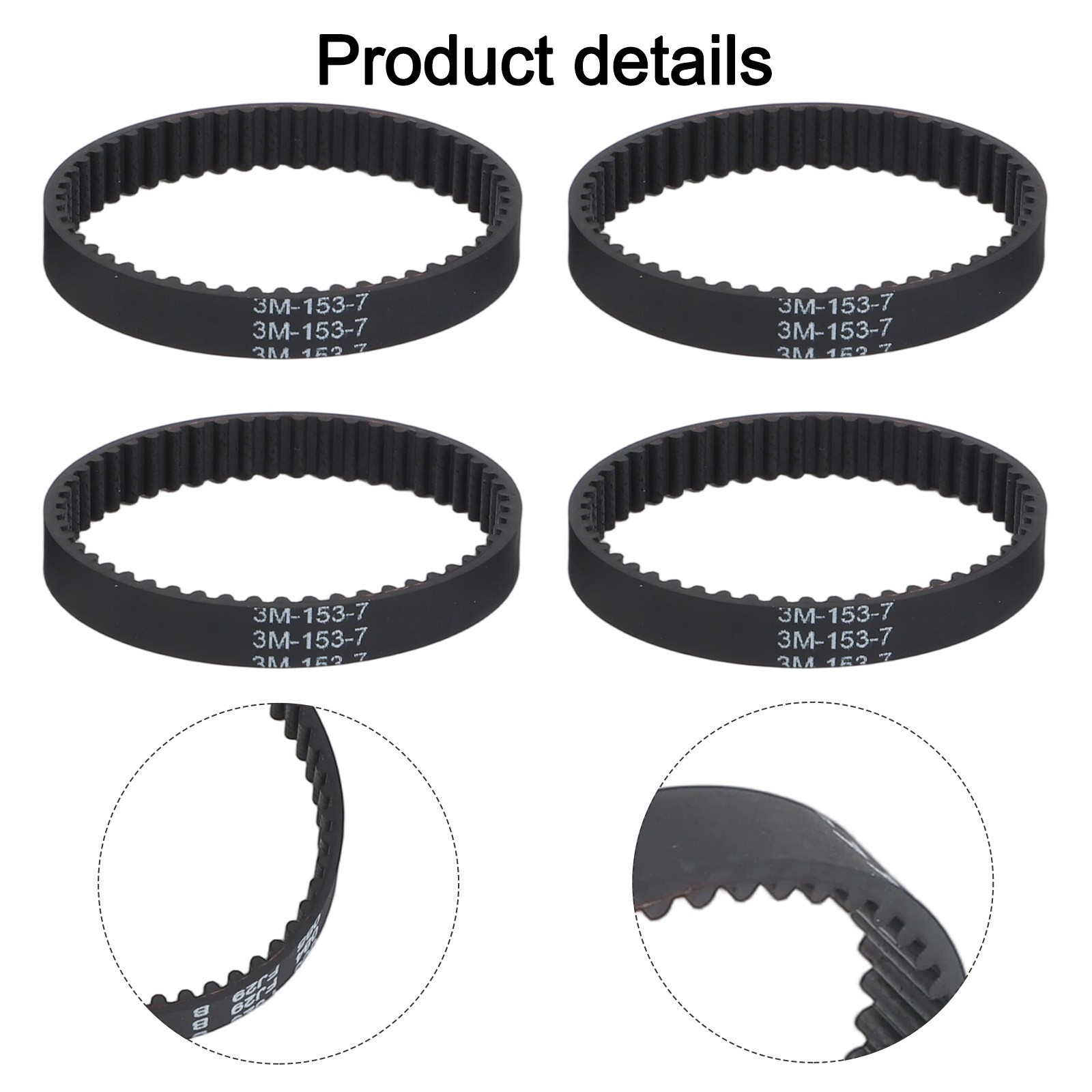 Short Belt 153-3GT-7 Accessories For Shark HZ2002 HZ2000 LA502 LA500 LA455