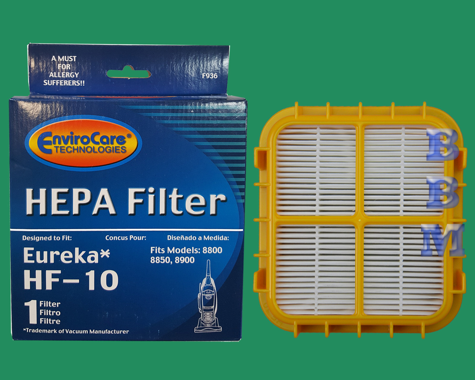 1 HF 10 HEPA Filter Eureka Upright Vacuum Cleaner Capture Pet 8800 8850 63347