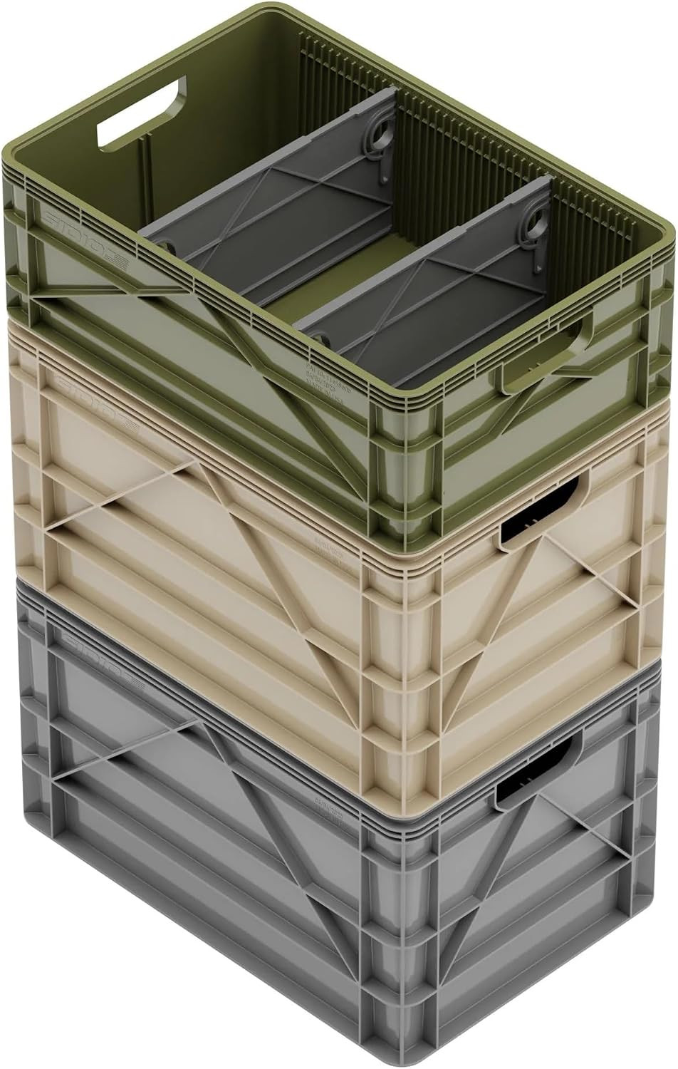 Basic Pack, Heavy Duty Stackable Storage Bins, Camo Variety Pack | Includes 2 Fu