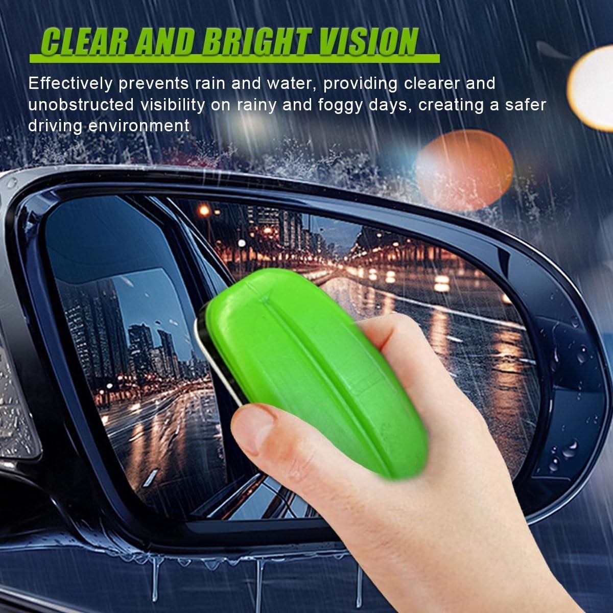 Automotive Oil Film Cleaning Brush, Clear Vision Car 1 Count (Pack of 1)