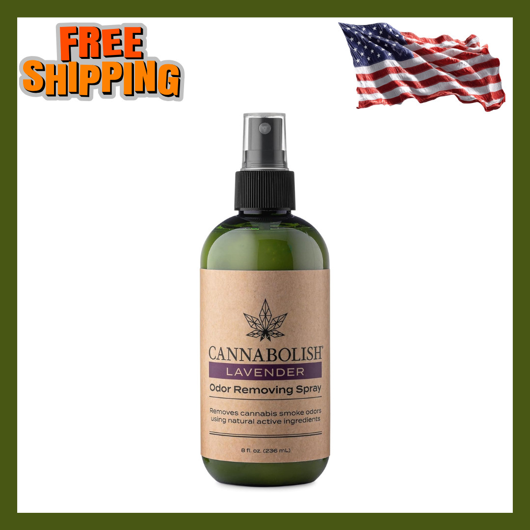 Cannabolish Lavender Smoke Odor Eliminator Spray and Air Freshener, 8 fl. oz, Na
