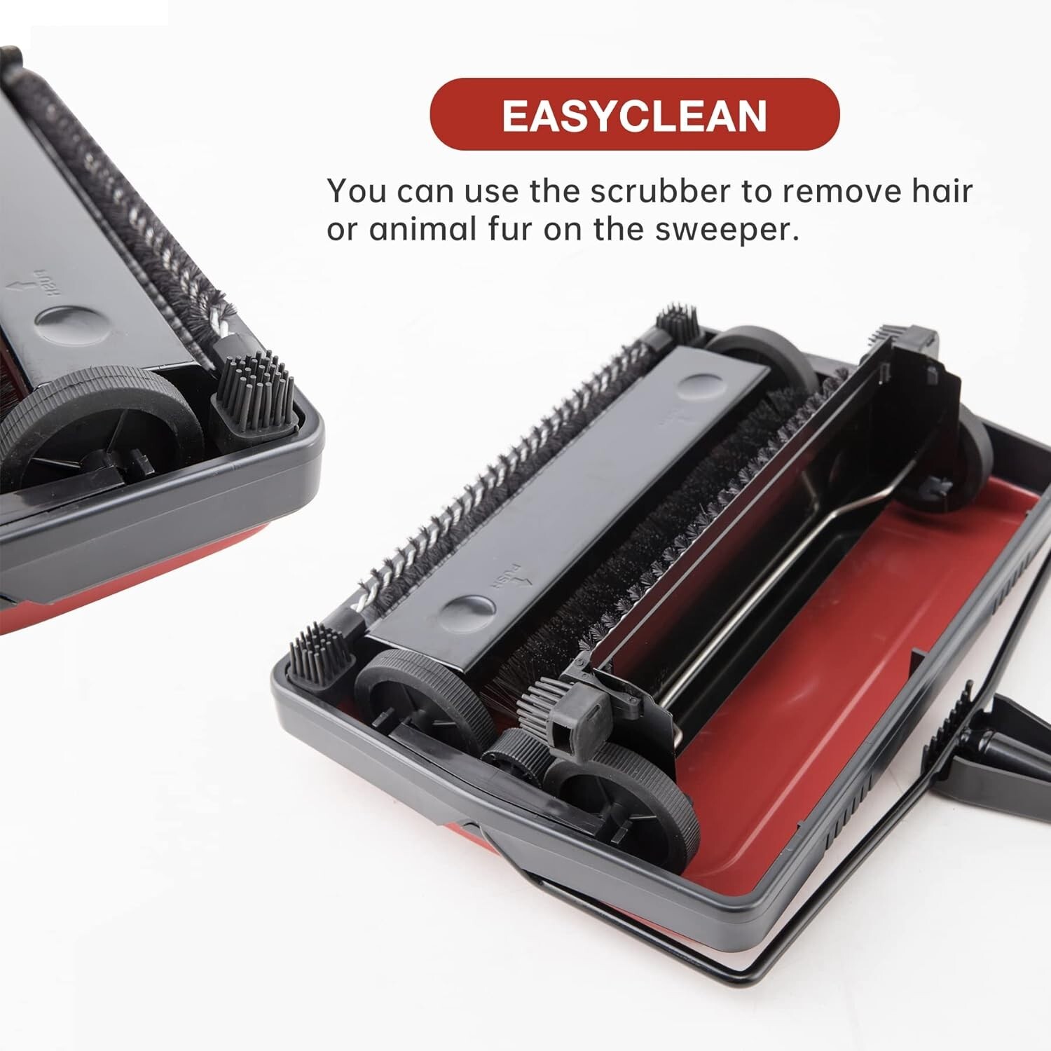 Alpine Industries Triple Brush Floor & Carpet Sweeper – Heavy Duty & Non Mult…