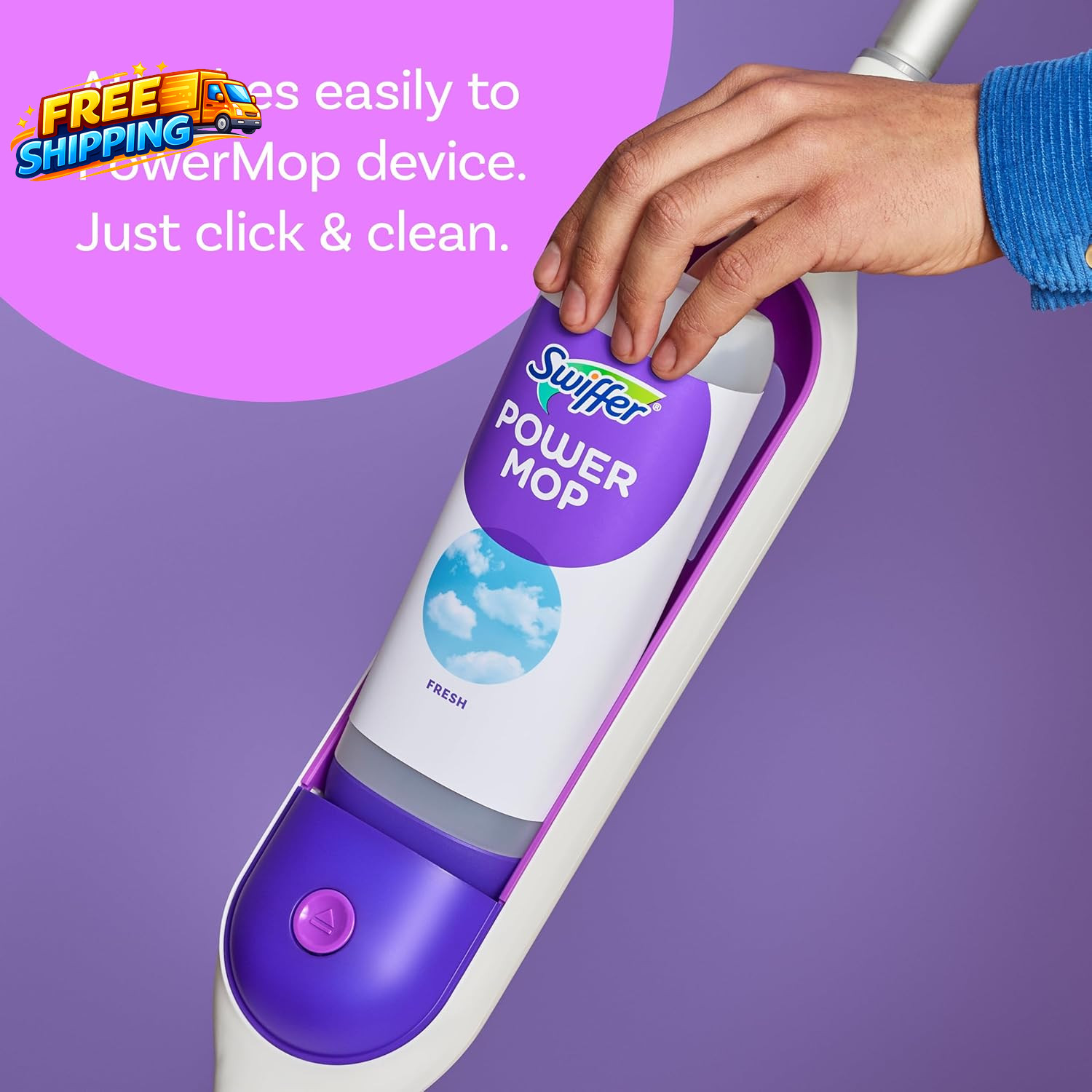 Powermop Liquid Floor Cleaner Refills Solution for Power Mop Fresh Scent 2 Count