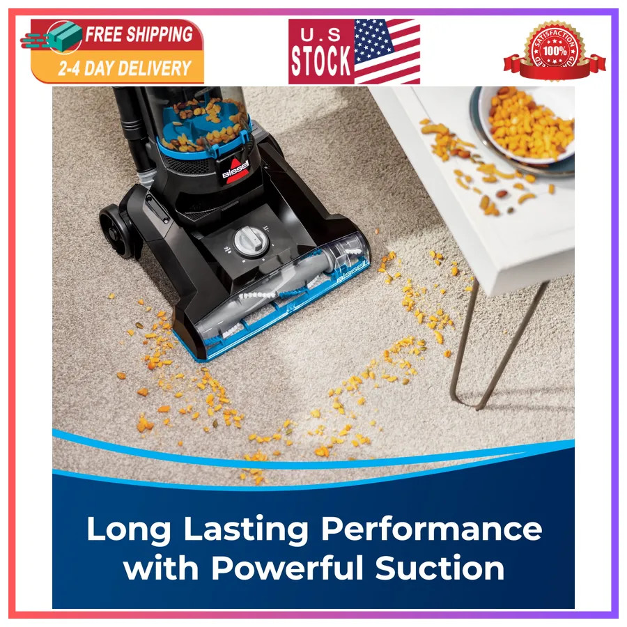 Bissell PowerForce Helix Bagless Upright Vacuum Lightweight Pet Friendly 3313