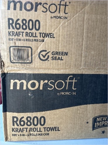 Morsoft by Morcon Paper R6800 Universal Hardwound Roll Towels, 100% Recycled Fib
