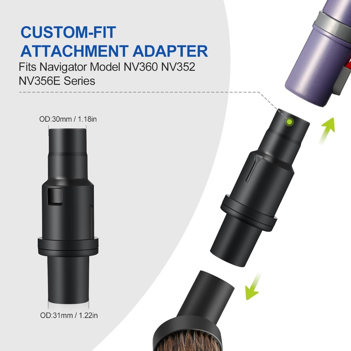 1 1/4 Inch(32mm Vacuum Attachments Compatible W/ Shark Navigator Lift-Away NV360