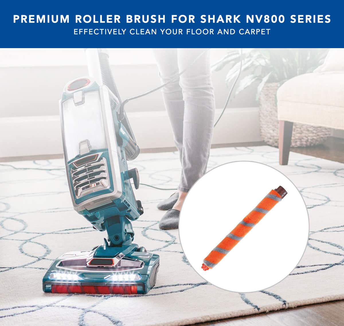MaximalPower Non-OEM Roller Brush for Shark NV800 & HV380 Series Vacuum Cleaners