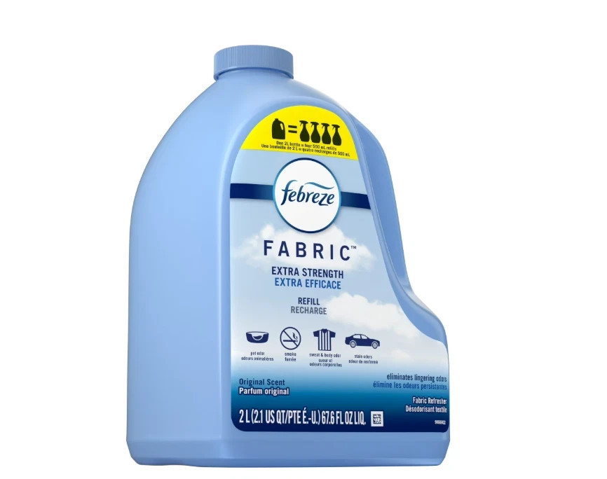 Febreze Extra Strength Odor-Eliminating Fabric Refresher Refill, 2 pack