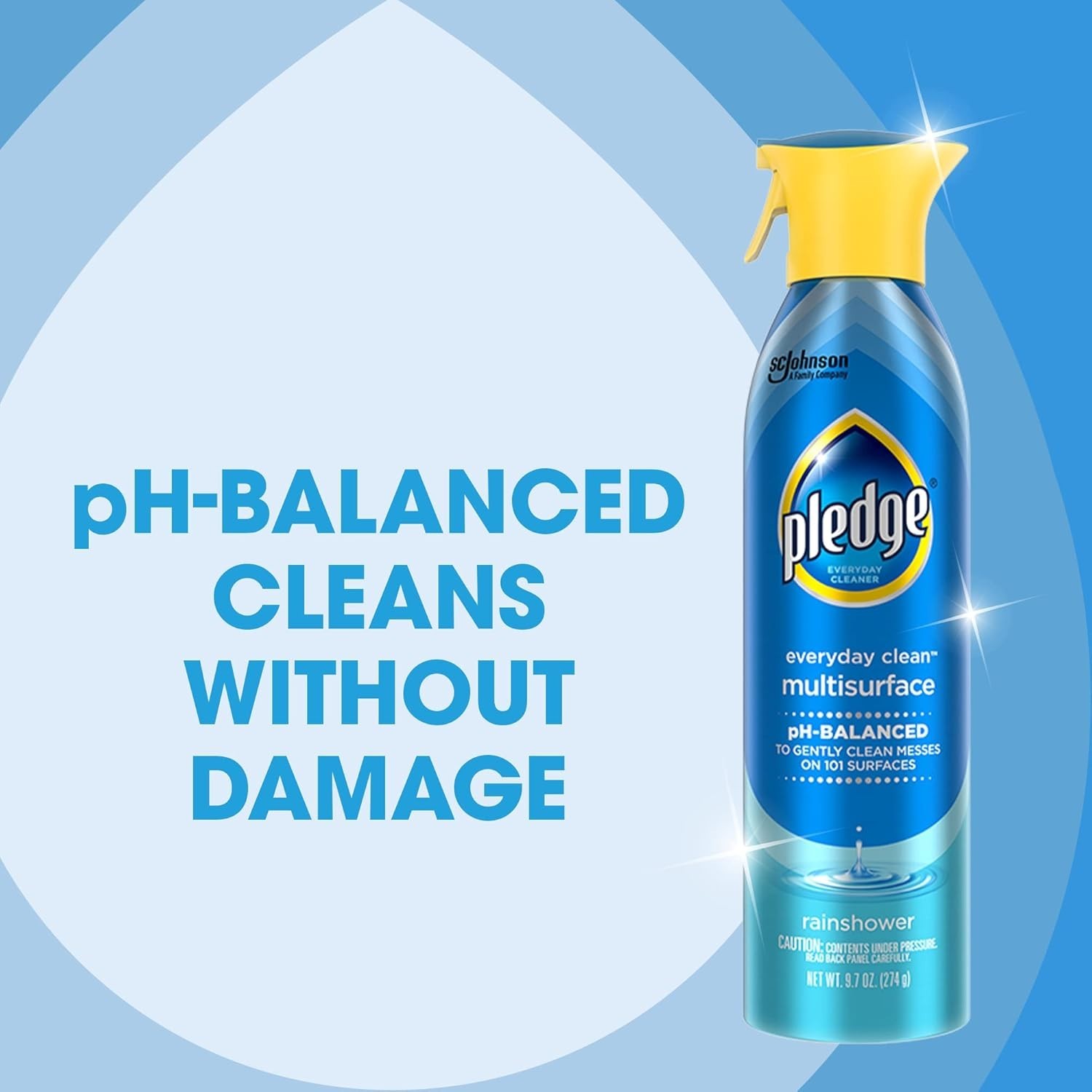 pH-Balanced Multisurface Spray 9.7oz – Pack of 3 with Rainshower Freshness