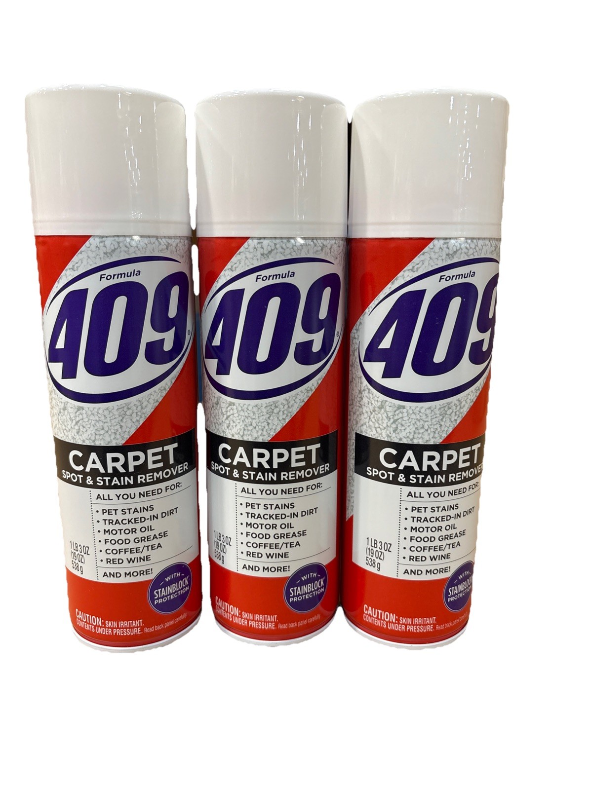 Formula 409 Carpet Spot & Stain Remover 19 oz Per Can (Pack of 3)