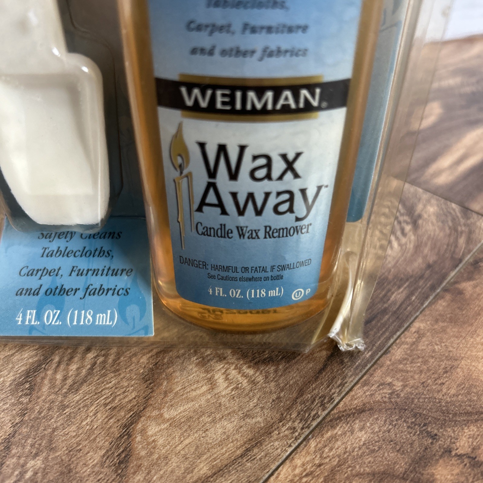 Weiman Wax Away Kit 4 Oz Bottle Candle Wax Remover New Sealed