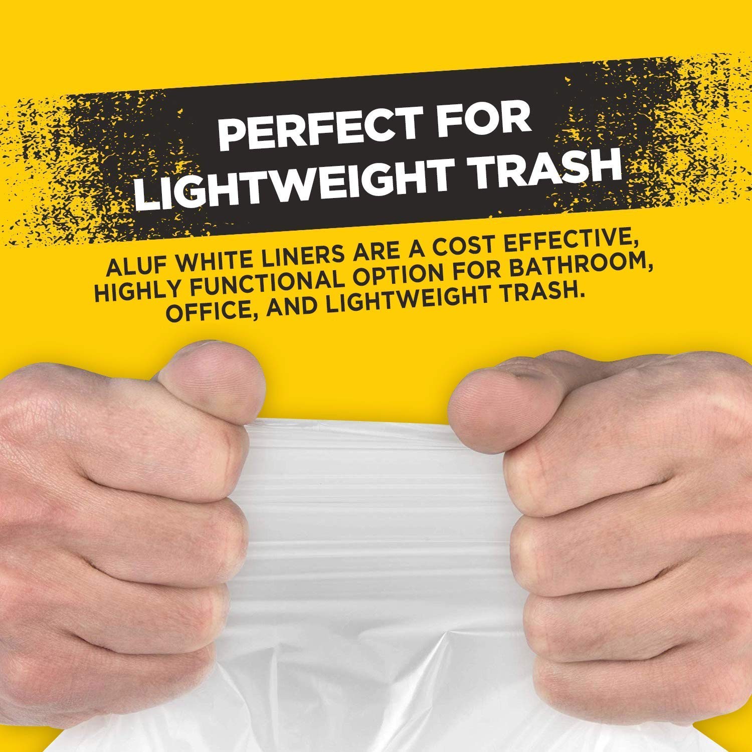 W39 33 Gallon White Trash Bags (Huge Pack of 150) 0.7 MIL – Garbage Bags for …