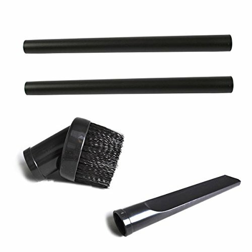 Shop-Vac 1.25-inch hose end 19″ 2pk Extension Wands With 1pk Round Brush and …