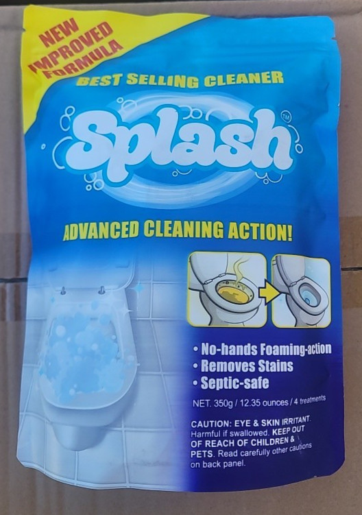 Splash Foaming Toilet Cleaner, Self Activating Cleaning Toilet, 4 Treatments