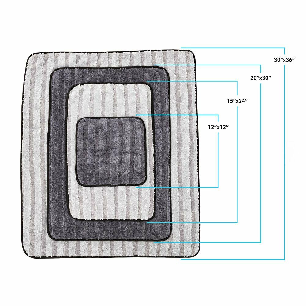 The Rag Company 12030-GAUNTLET-DRY-GRY 20″ x 30″ Hybrid Twist DRYING Towel Gray