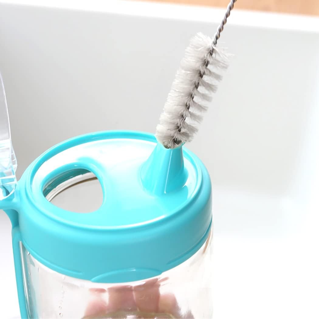 US Nylon Straw Brush Cleaner Bottle Tube Pipe Small Long Cleaning 1-10Set
