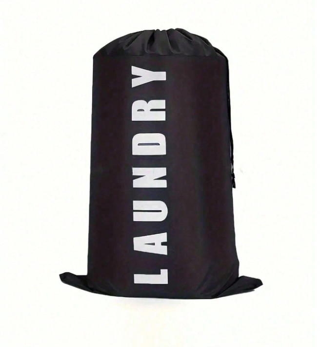 1pc Extra‑Large Drawstring Laundry Bag – Heavy‑Duty, Washable Dorm & Travel-NEW