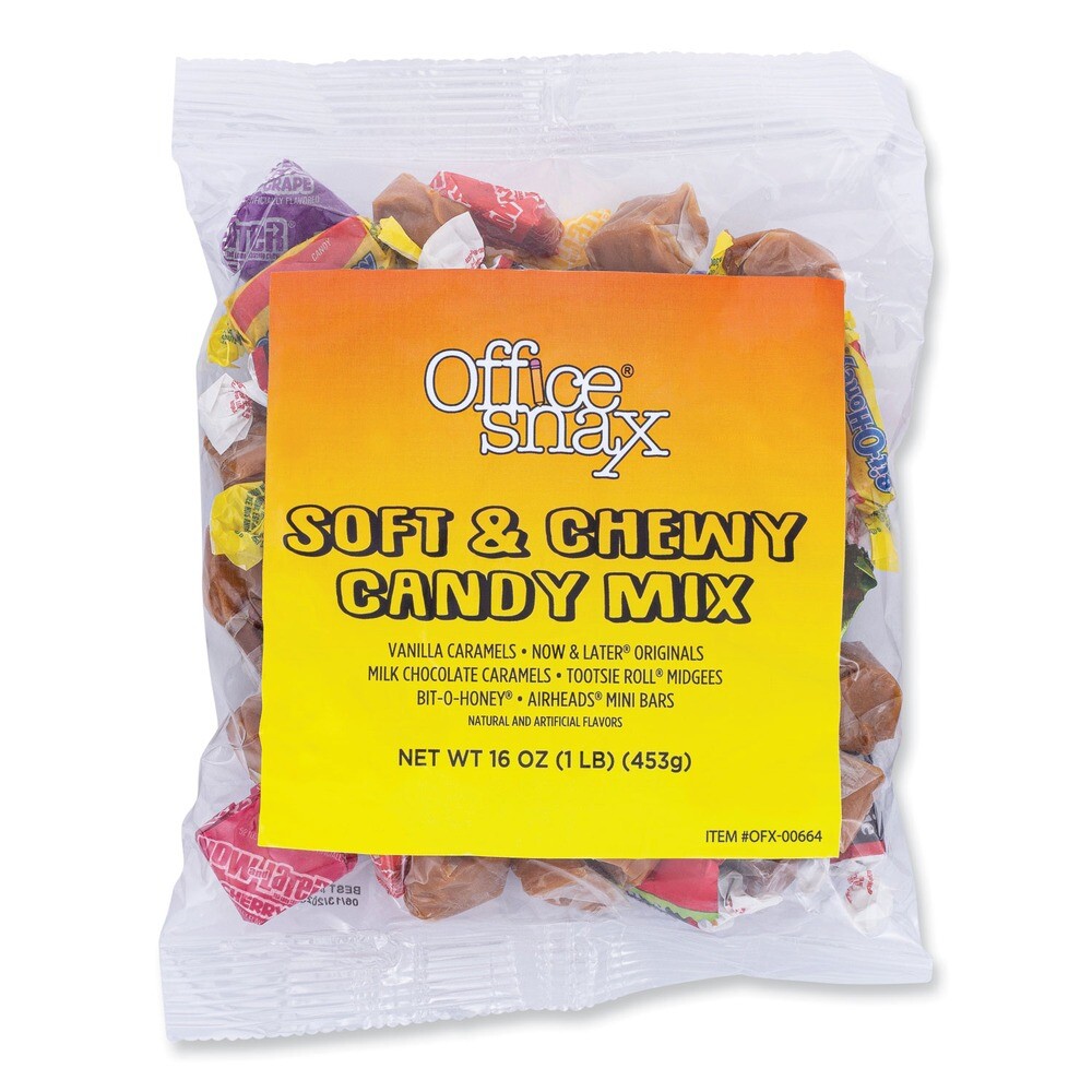 Office Snax 664 1 lb. Bag Candy Assortments – Soft and Chewy Candy Mix New