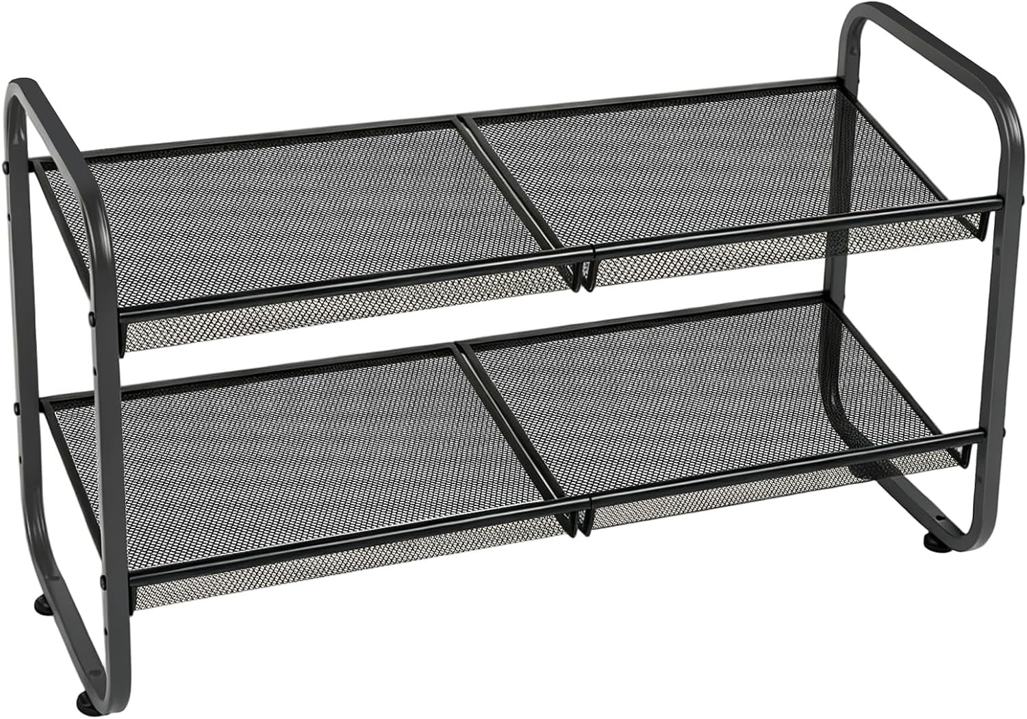 2 Tiers Metal Shoe Rack for Entryway Closet Hallway Bedroom Garage | Shoe Storag