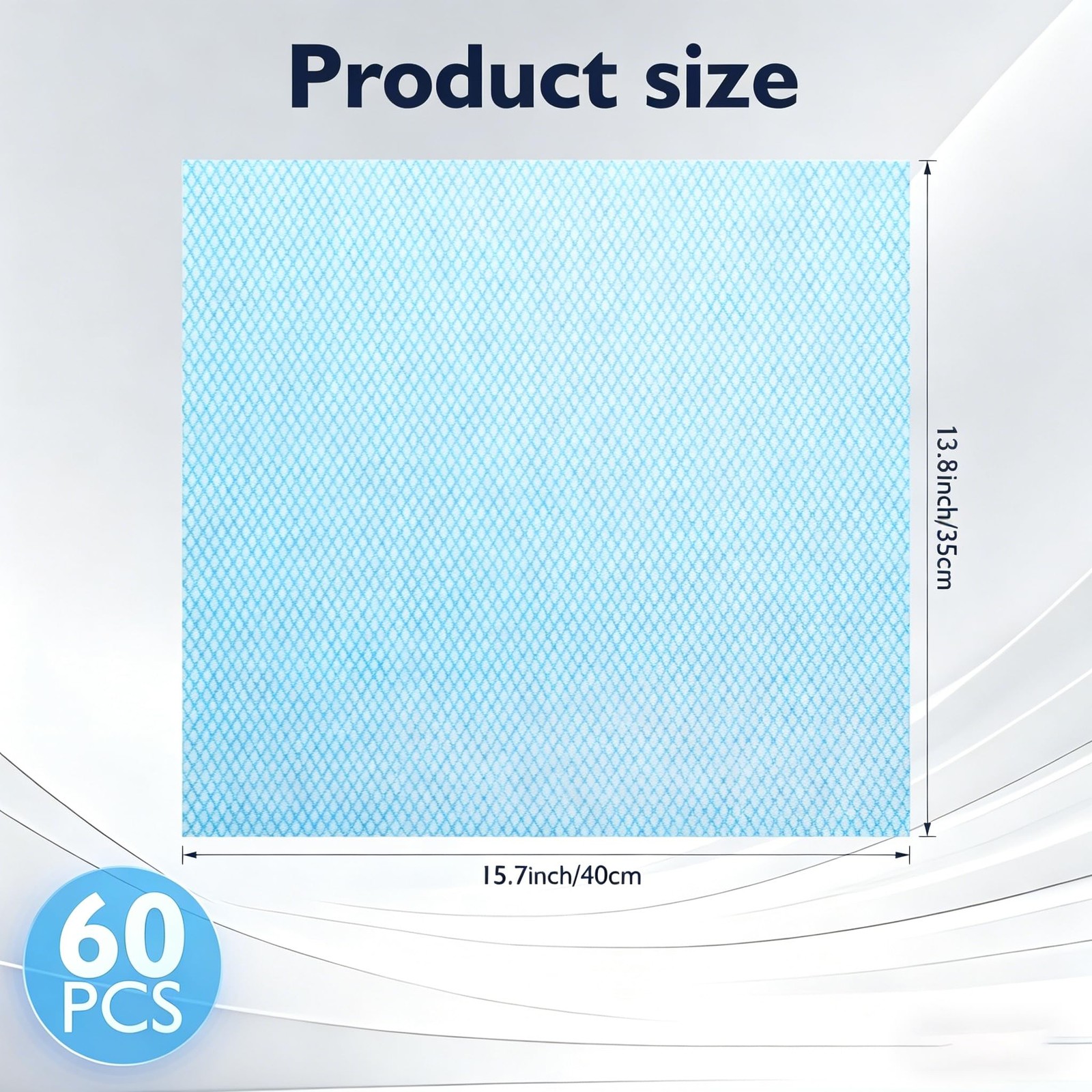 Volokitx 60 Pack 13.8×15.7 in Disposable Dish Cloths for Kitchen, Bathroom & …