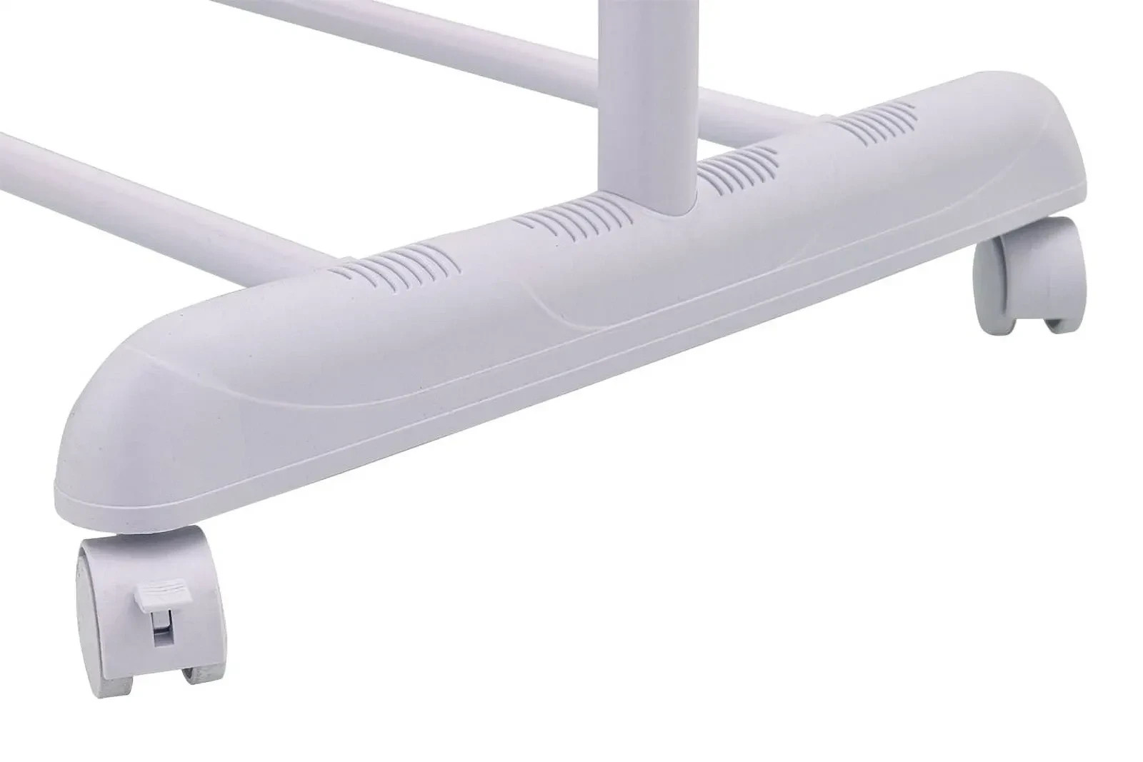 Mainstays Adjustable Rolling Garment Rack Metal Clothes Rack Chrome White