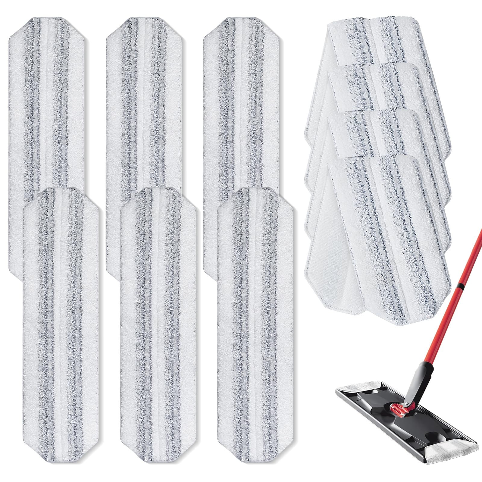 10 Pack H2prO Mop Pads,Compatible with O Cedar H2prO Flat Mop System Universa…