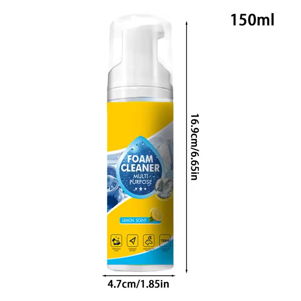 2X 4-in-1 Multi-Enzyme Foam Cleaner, All-Purpose Spray 10oz with Sponge & Towel
