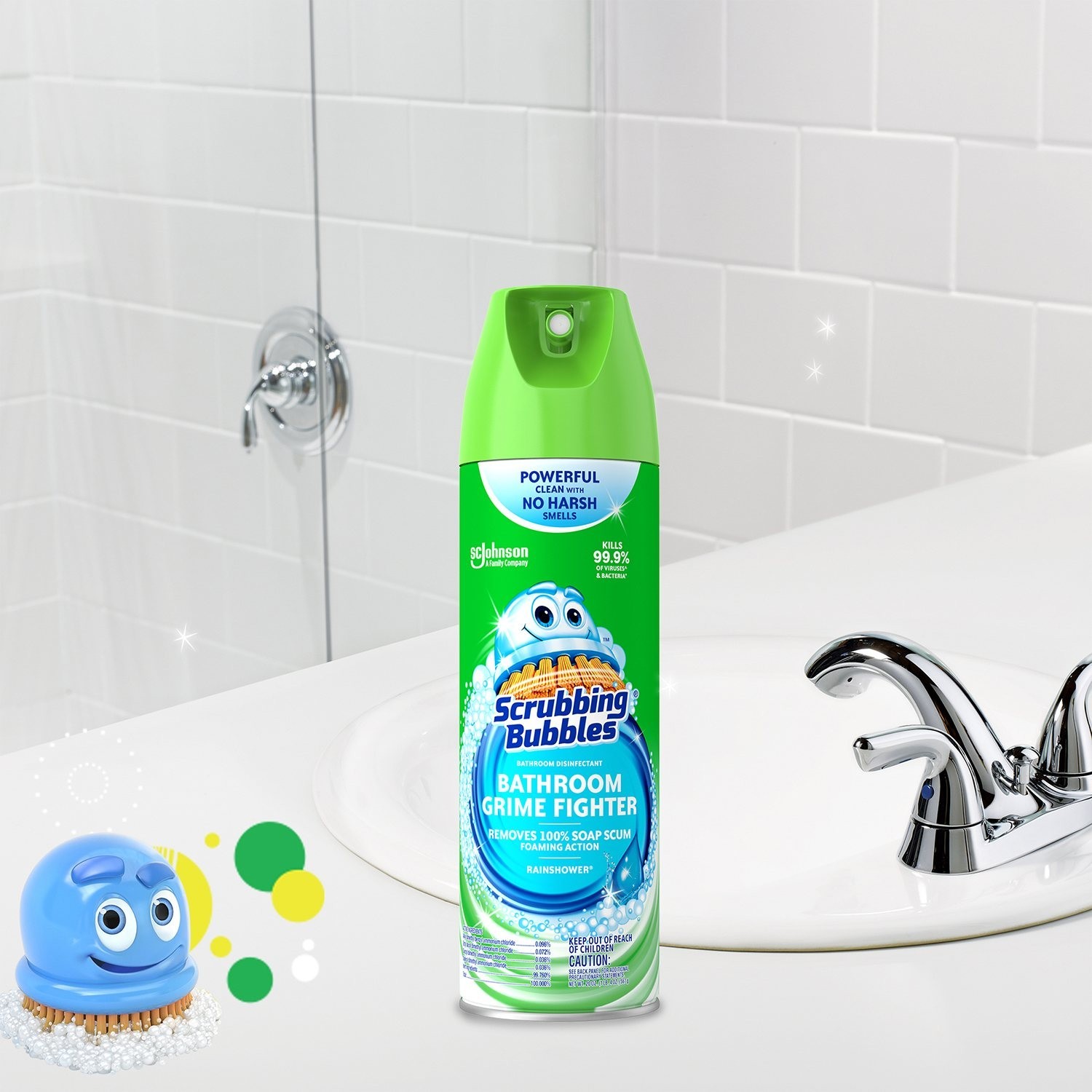 Scrubbing Bubbles Foaming Bathroom Cleaner, Rainshower (25 oz., 4 pk.)