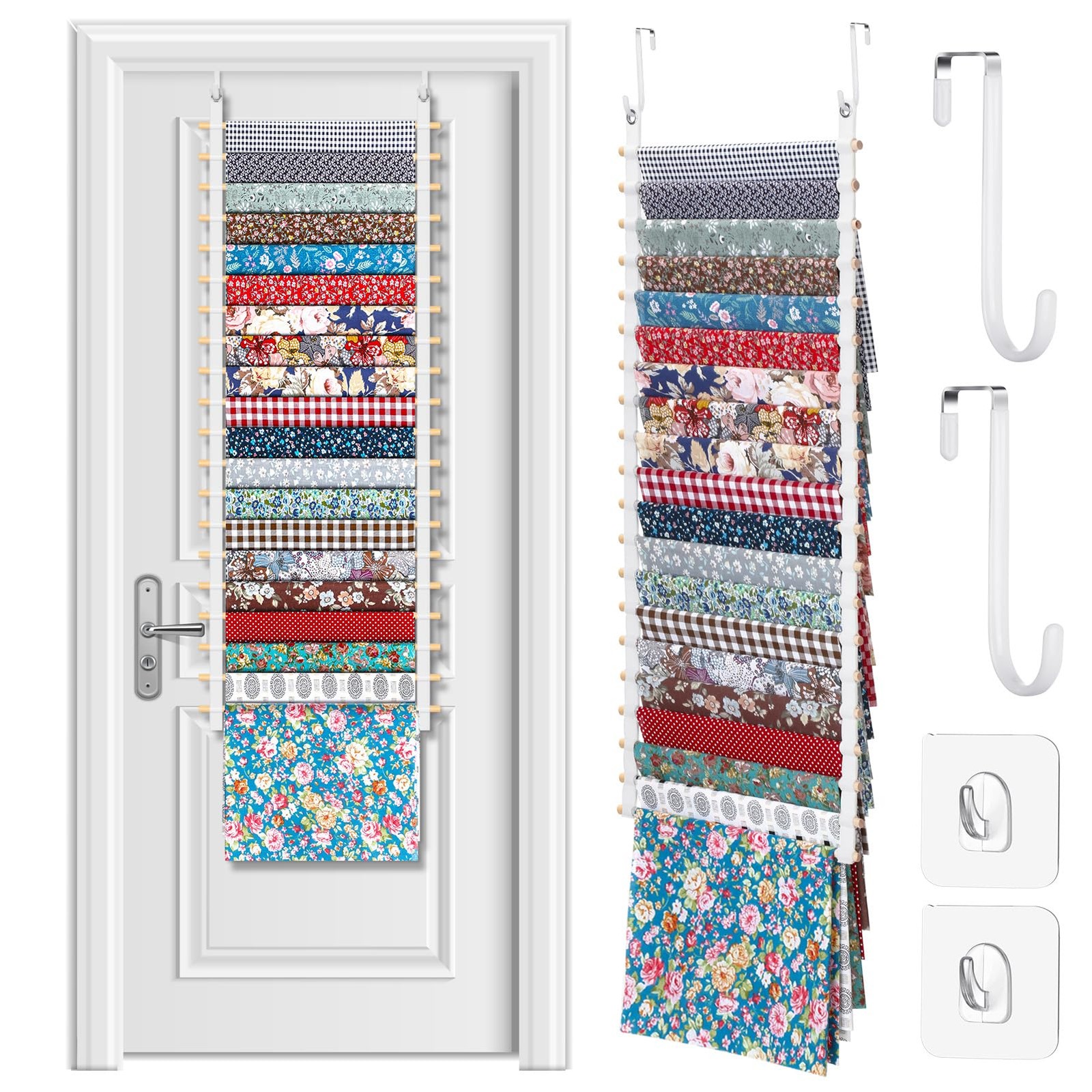Anglechic 20-Shelf Hanging Wall Fabric 13.8 Inch, As Shown in the Picture