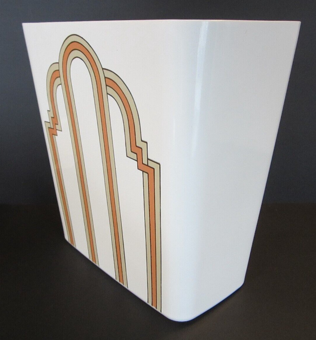 Art Deco Nouveau Garbage Bin Trash Can McGregor Bath Fashion Wastebasket Vintage