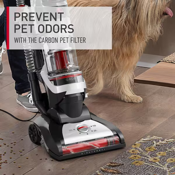 WindTunnel Cord Rewind Pet, Bagless,Corded,Washable Filter Upright Vacuum for on