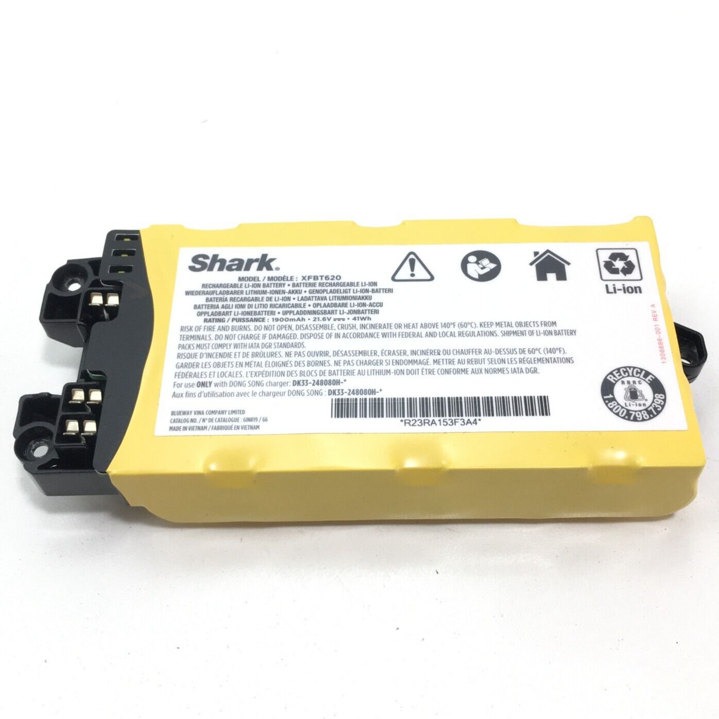 Genuine Shark IX141 IX140 IZ140 IZ142 RECHARGEABLE BATTERY 21.6V 1900mAh OEM