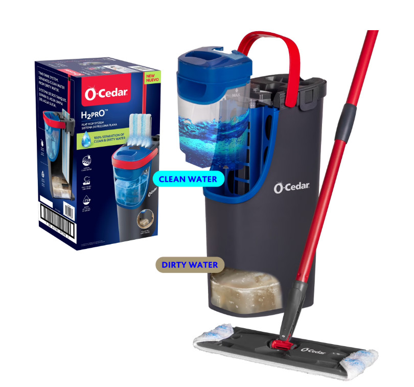 O-Cedar H2prO Flat Mop System