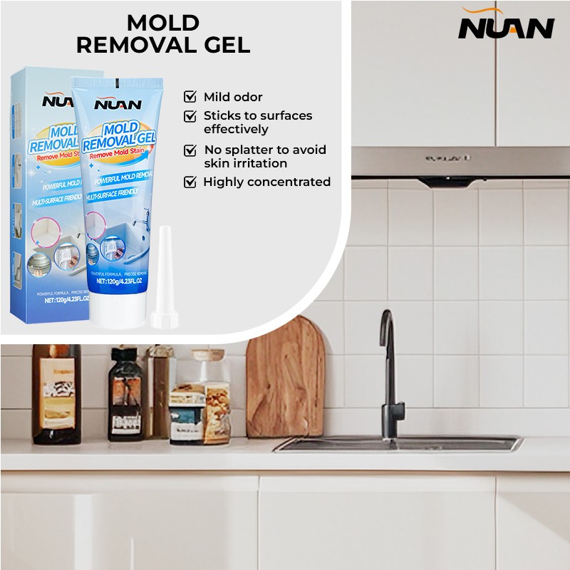 Mold Stain Remover Power Gel Cleaner for Front Loader Washing Machine Seal 4.2oz