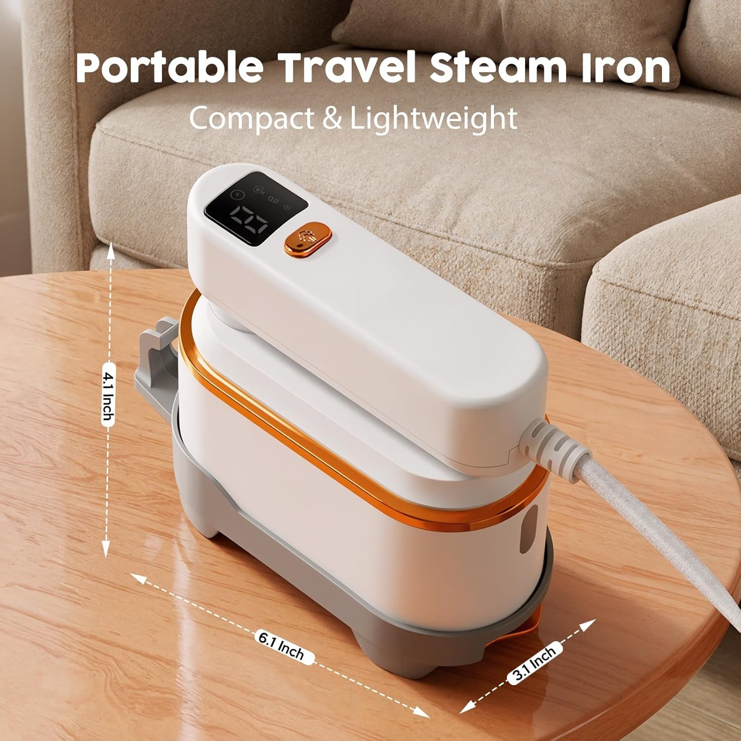 Garment Steamer & Iron for Clothes,10s Fast Heat-up 1200W Portable Handheld
