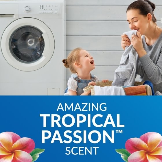 4 pack – Xtra Tropical Passion, 260 Loads Liquid Laundry Detergent, 312 fl oz