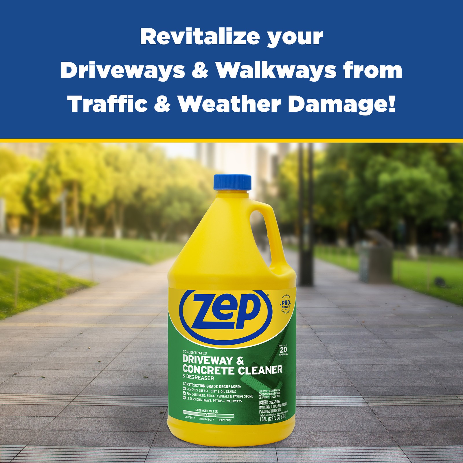 Zep Driveway, Masonry and Concrete Cleaner and Degreaser