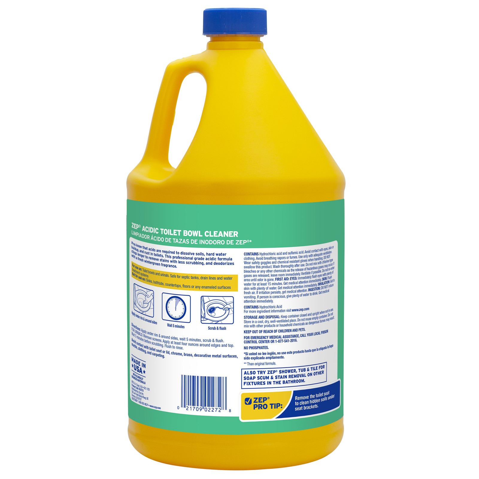 Zep Acidic Toilet Bowl Cleaner – 1 Gallon (Case of 4) R43710