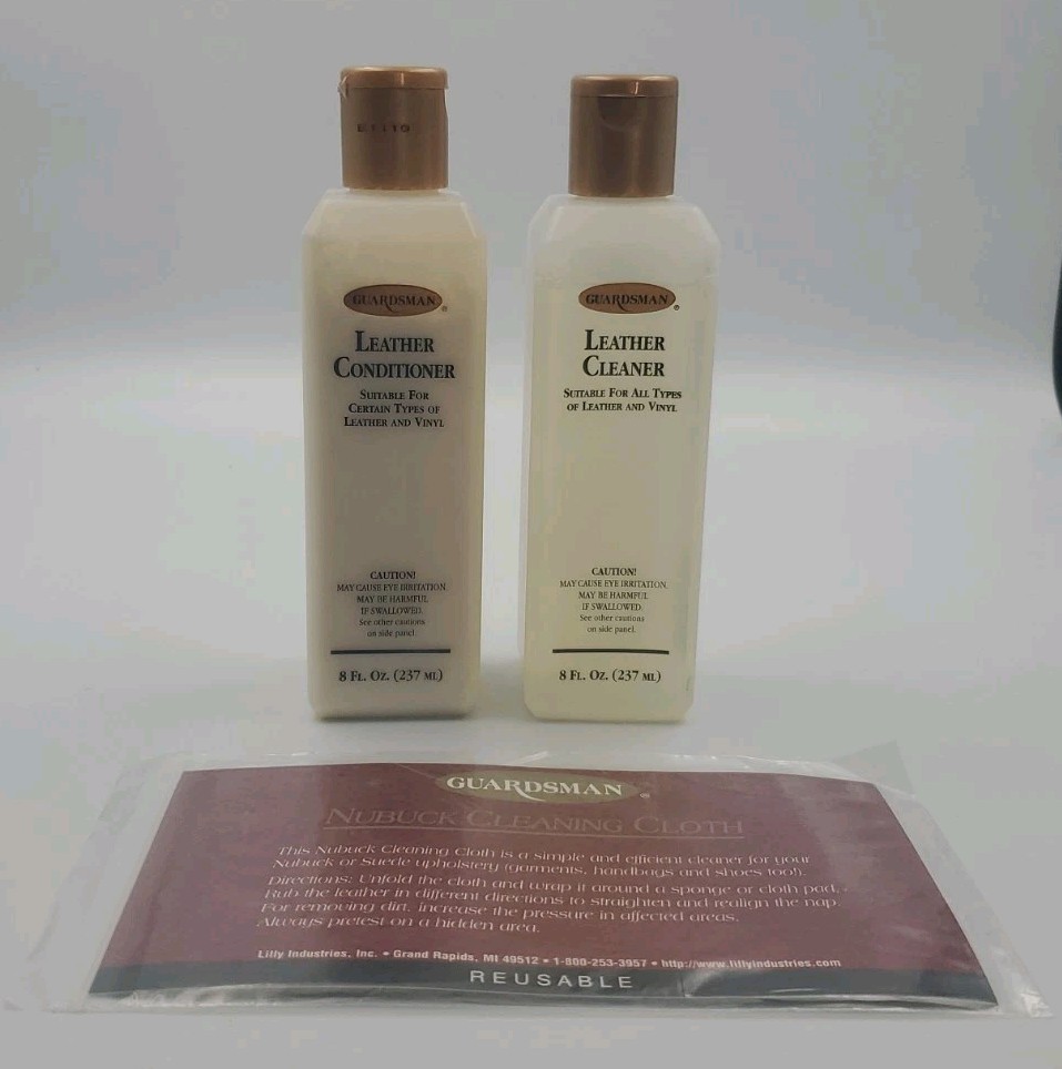 Vintage Guardsman Leather Cleaner Conditioner And Nubuck Cleaning Cloth