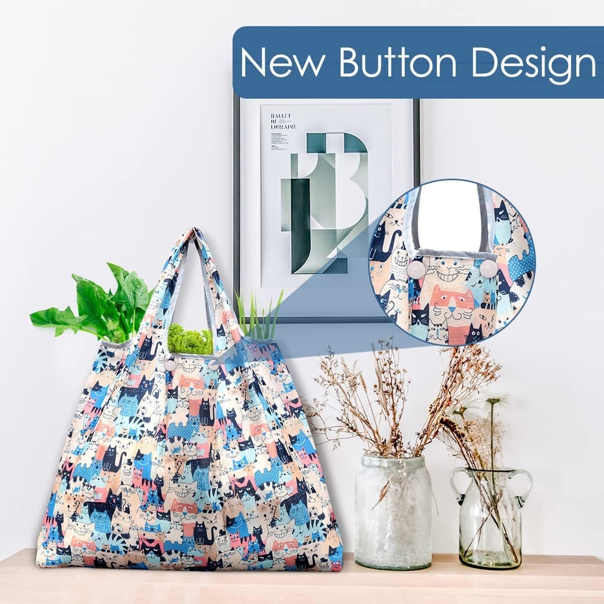 Compact Folding Tote Bag – Eco-Friendly, Portable Shopping for Everyday Use