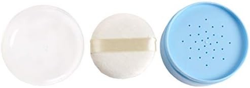 After-Bath Puff Box Empty Body Powder Container Dispenser Case with Sifter and P