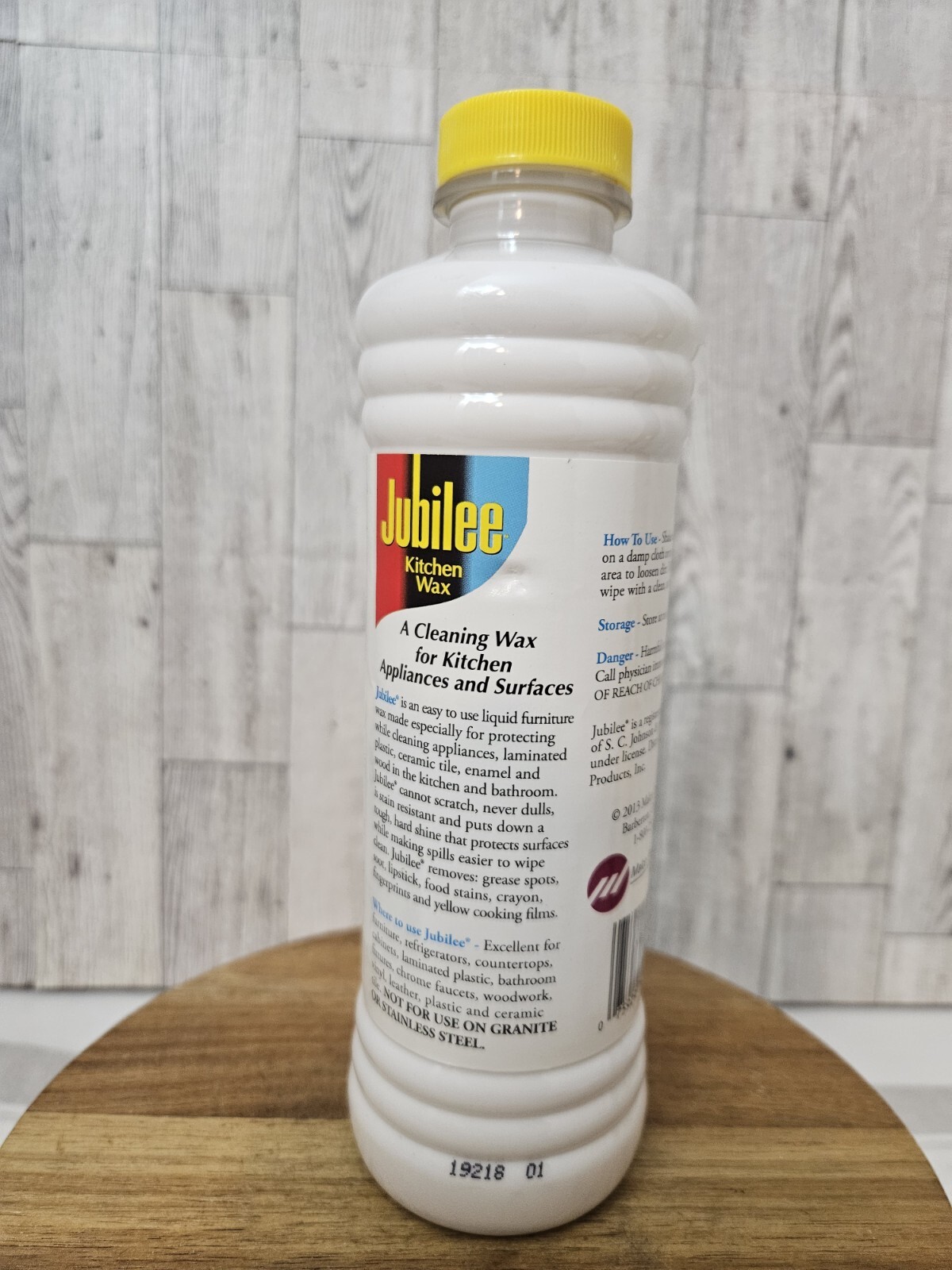 Jubilee Kitchen Wax Liquid Protects Shines Cleans 15 oz 95% Full