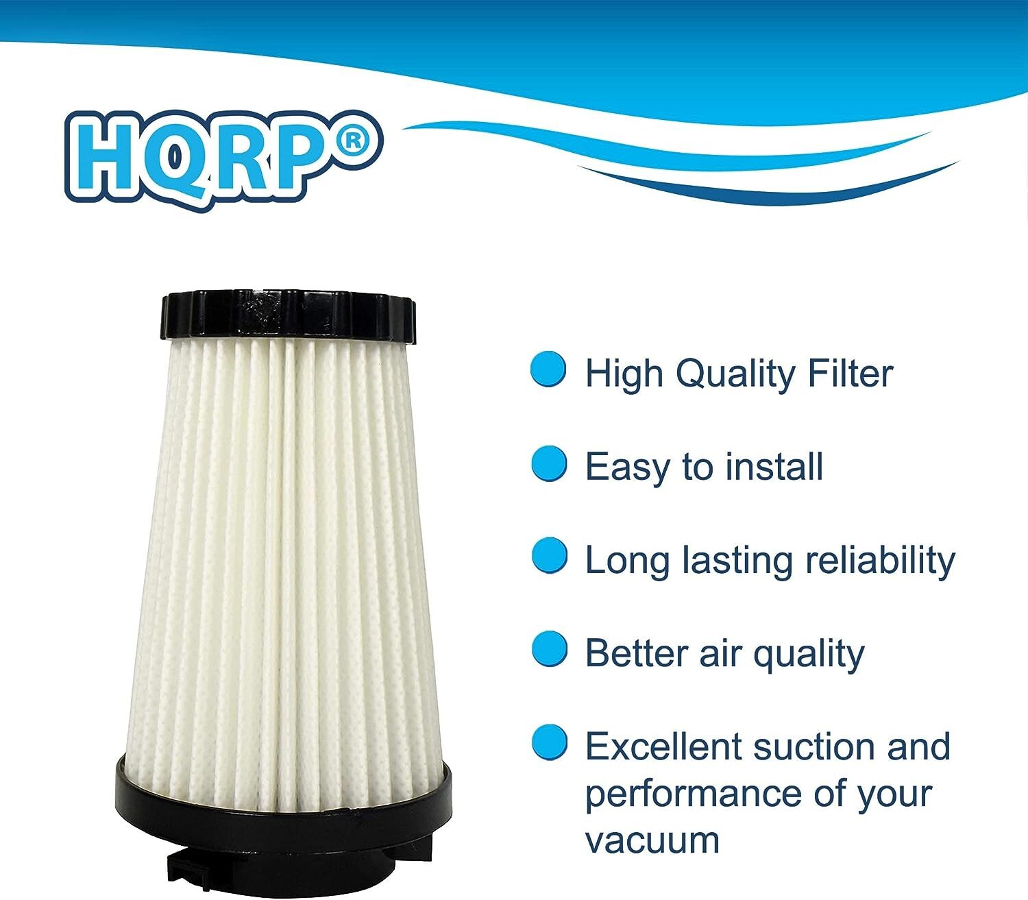 HQRP Washable & Reusable Hepa Filter for Dirt Devil Vac F2 / 470880 Replacement
