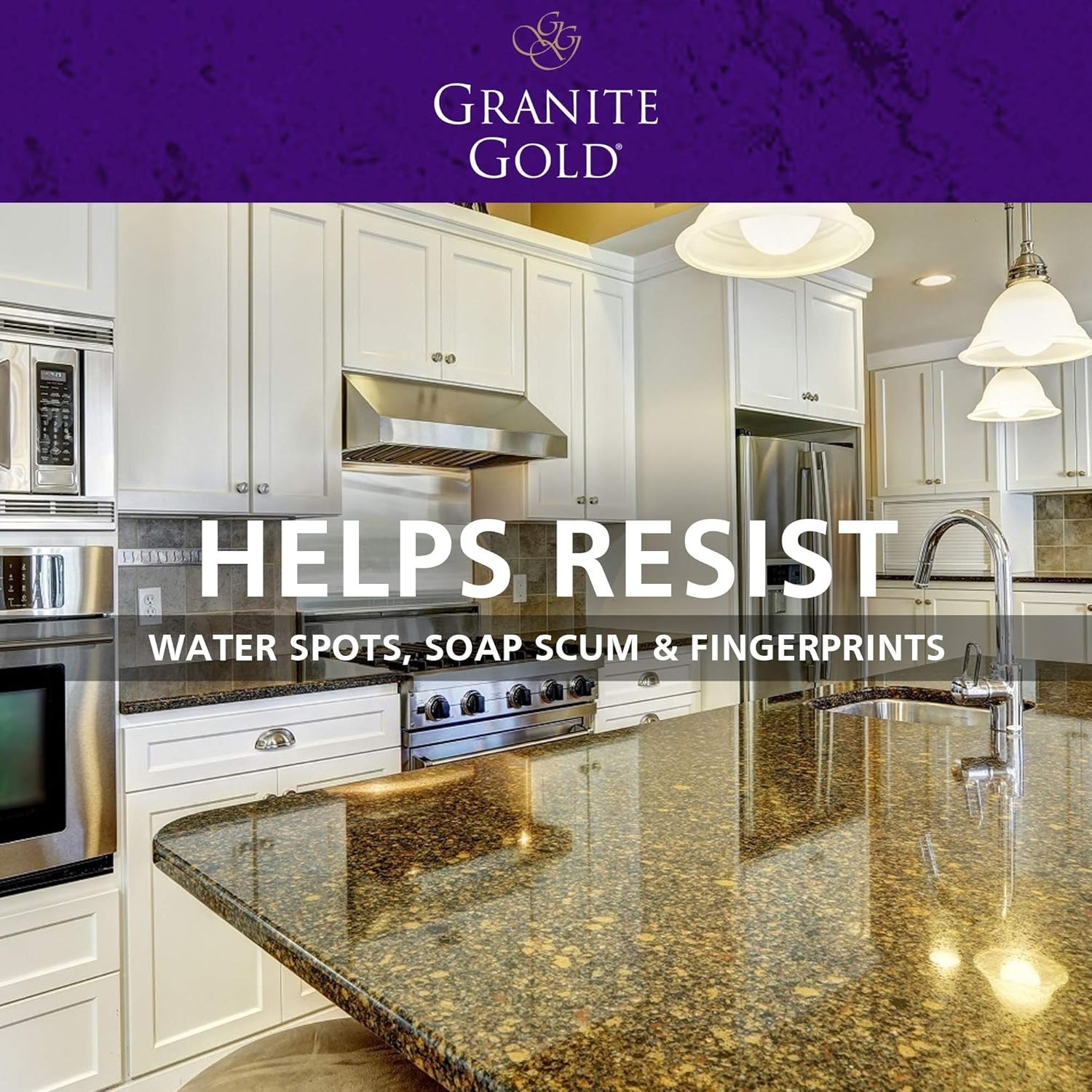 Gold Polish Spray 24oz Granite Quartz Marble Stone Countertop Cleaner Shine USA