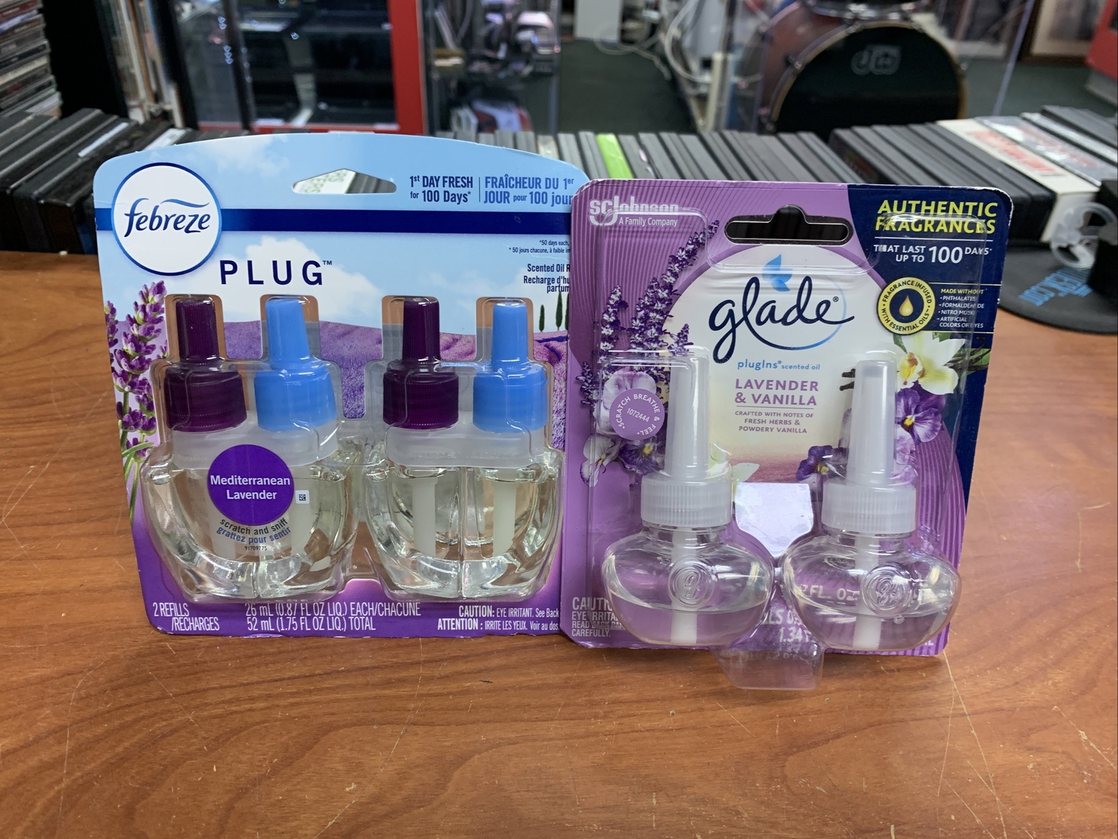 Febreze Plug in Air Freshener Scented Oil Refill, Mediterranean Lavender, 2+BONU