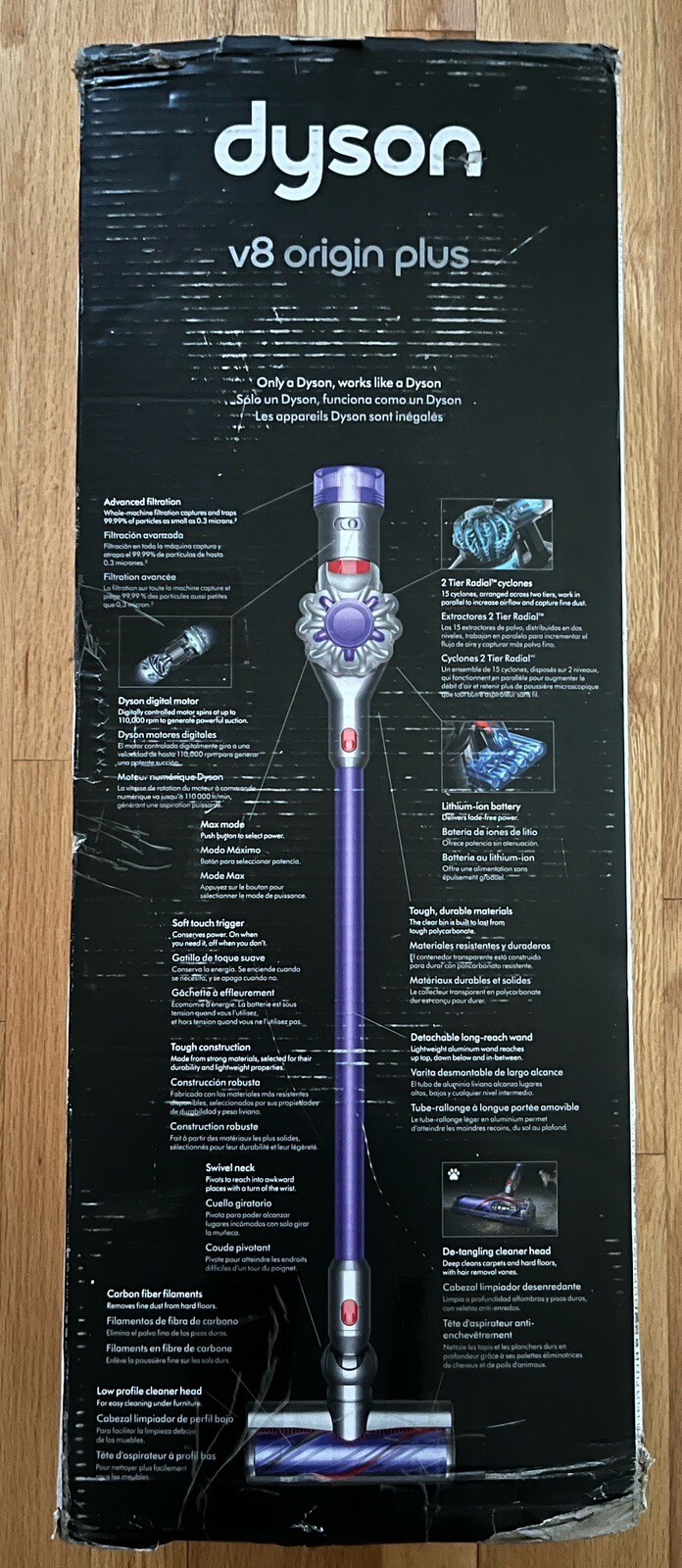 Dyson V8 Origin Plus Cordless Stick Vacuum Cleaner SV25 With Extra Tools New!