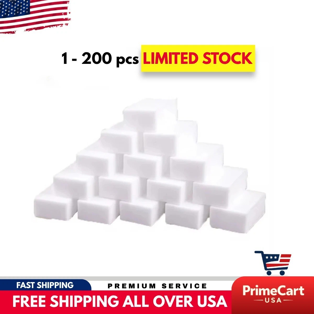 Lot 100pcs Magic Sponge Eraser Melamine Washing Thick Cleaning Foam Home Tool*